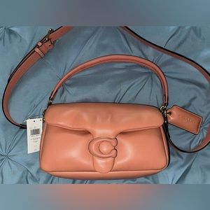 Coach Pillow Tabby Coral Shoulder Bag